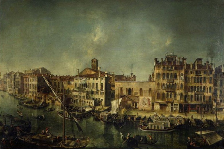 Микеле Мариески. Вид Большого канала в Венеции с Фондамента дель Вин