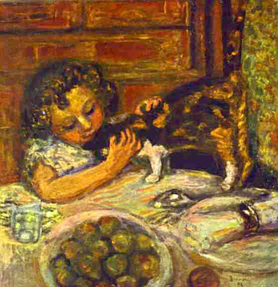 Пьер Боннар. Девочка с котом