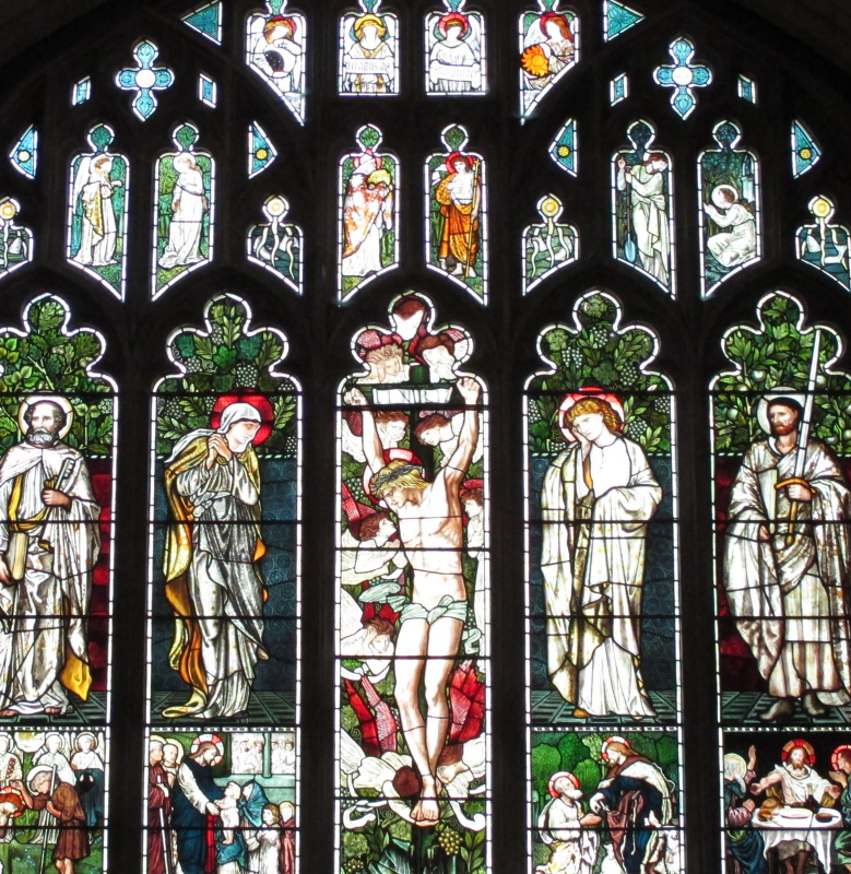 Восточное окно церкви Иисуса, Трутбек, Камбрия (соавторство с Эдвардом Бёрн-Джонсом и Фордом Мэдоксом Брауном)