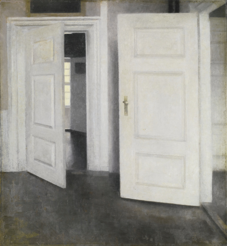 Vilhelm Hammershøi. White doors. Stranddheed, 30