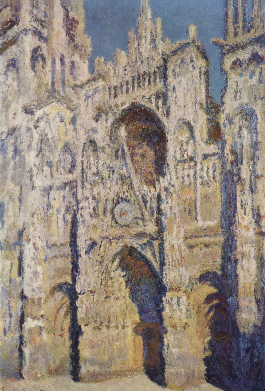 Клод Моне. Руанский собор, главный вход и Тур д'Альбан на солнце