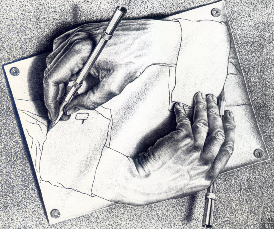 Мауриц Корнелис Эшер. Рисующие руки