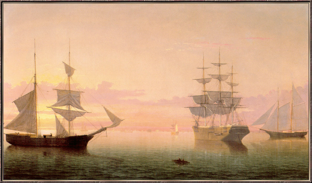 Фитц Хью Лейн. Корабли и восход солнца
