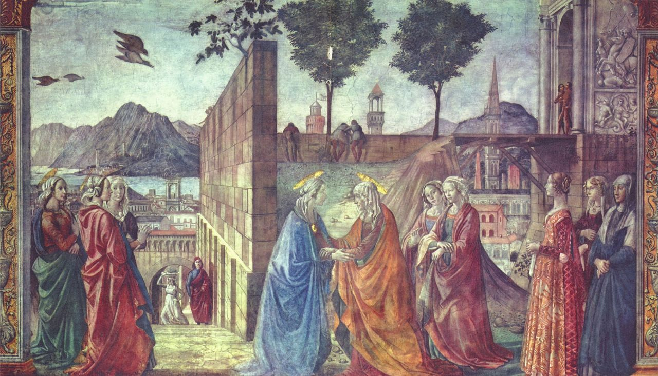 Доменико Гирландайо. Встреча Марии и Елизаветы