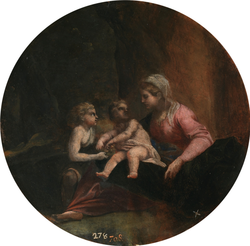 Аннибале Карраччи. Богородица с Младенцем и св. Иоанном