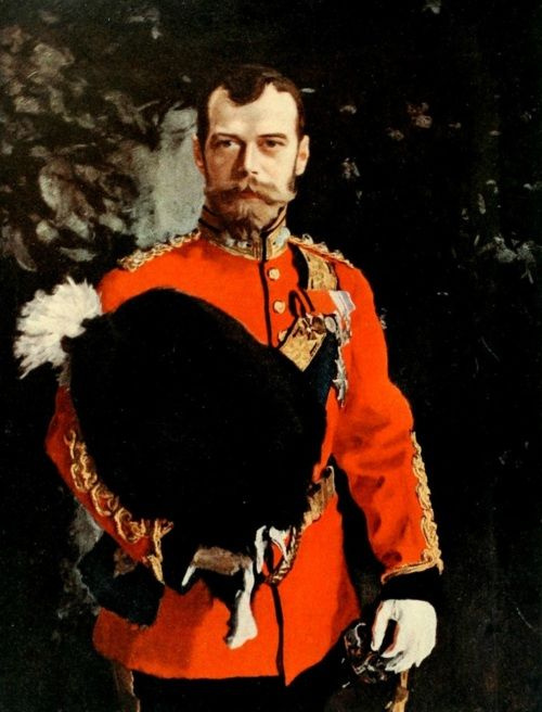 Валентин Александрович Серов. Портрет императора Николая II в мундире Королевского шотландского 2-го драгунского полка