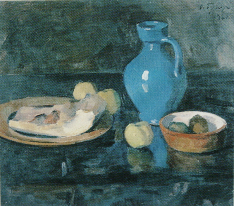 Осип Эммануилович (Иосиф) Браз. Натюрморт с голубым кувшином. 1921