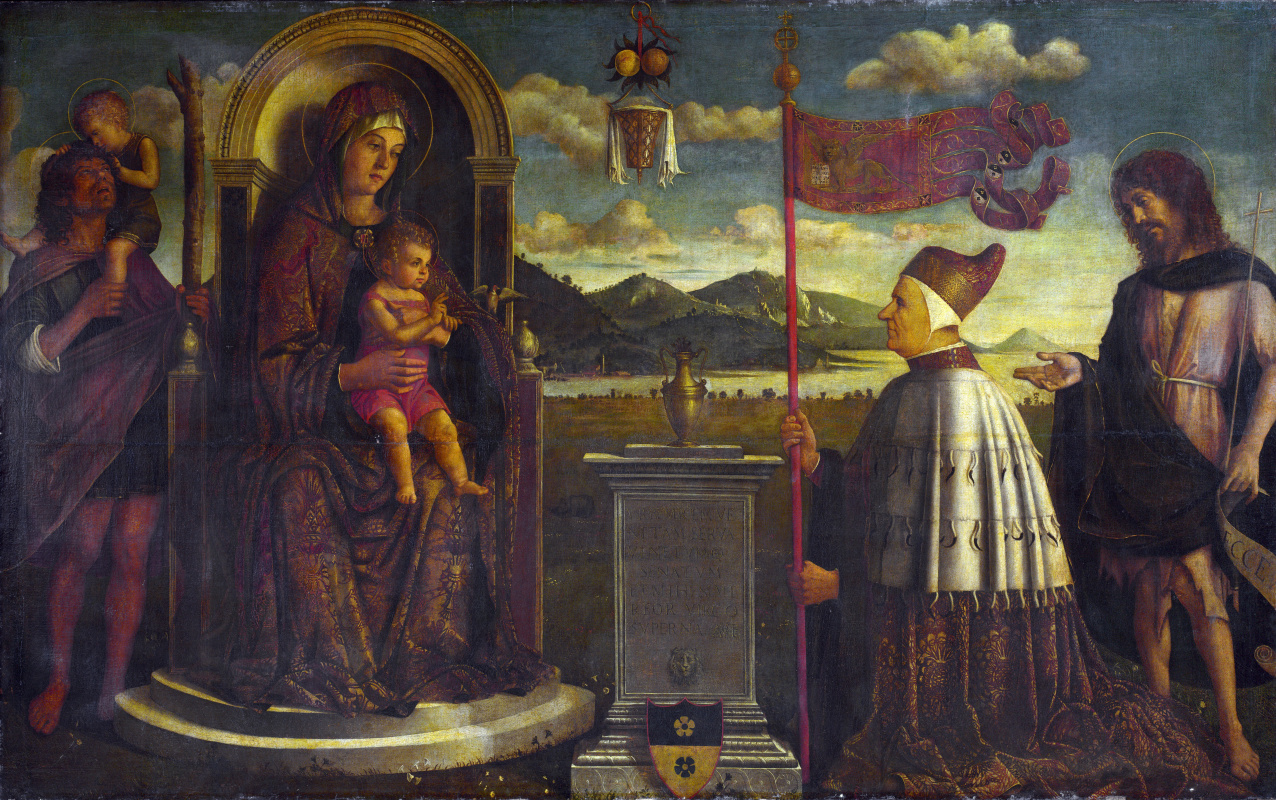 Венецианская Итальянский. Дева с младенцем и святыми