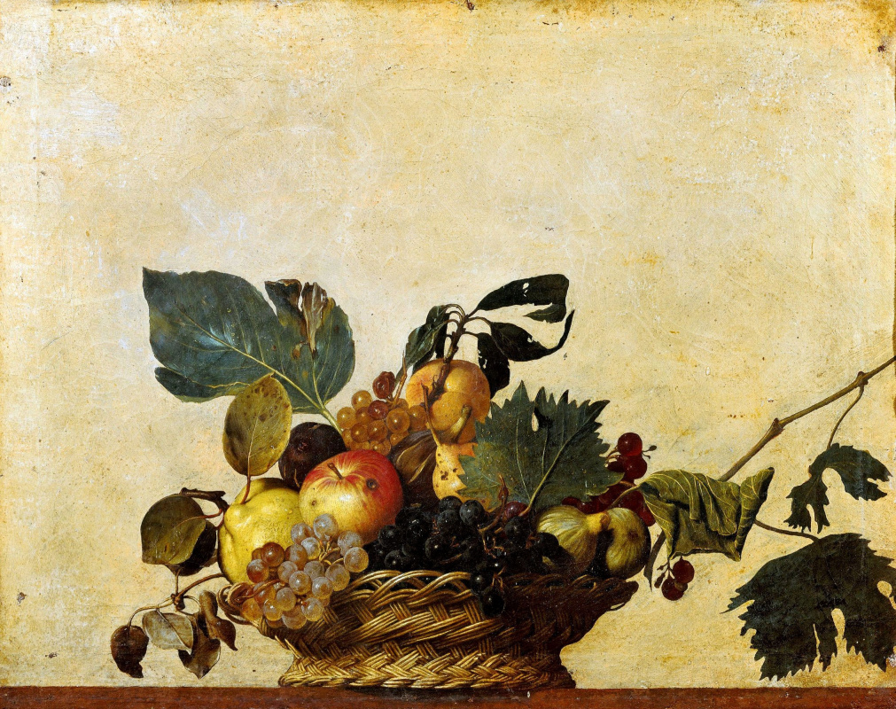 Микеланджело Меризи де Караваджо. Корзина с фруктами