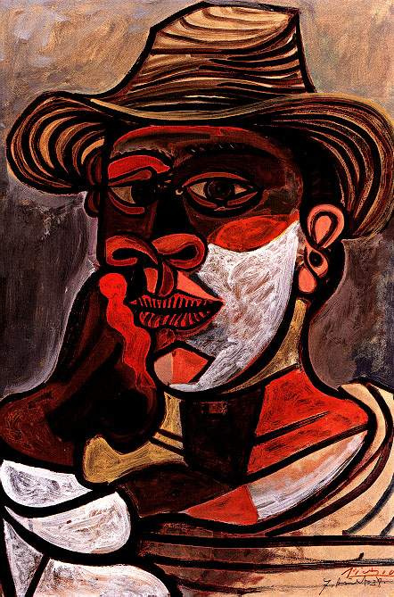 Пабло Пикассо. Человек в красной перчатке