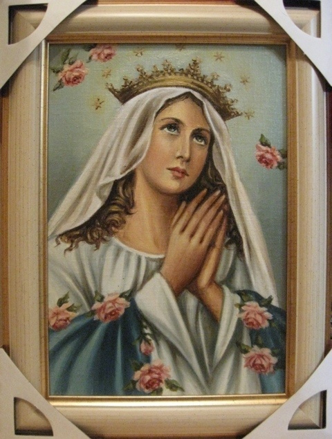 Ядвига Сенько. Дева Мария Королева - икона католическая (холст,масло)