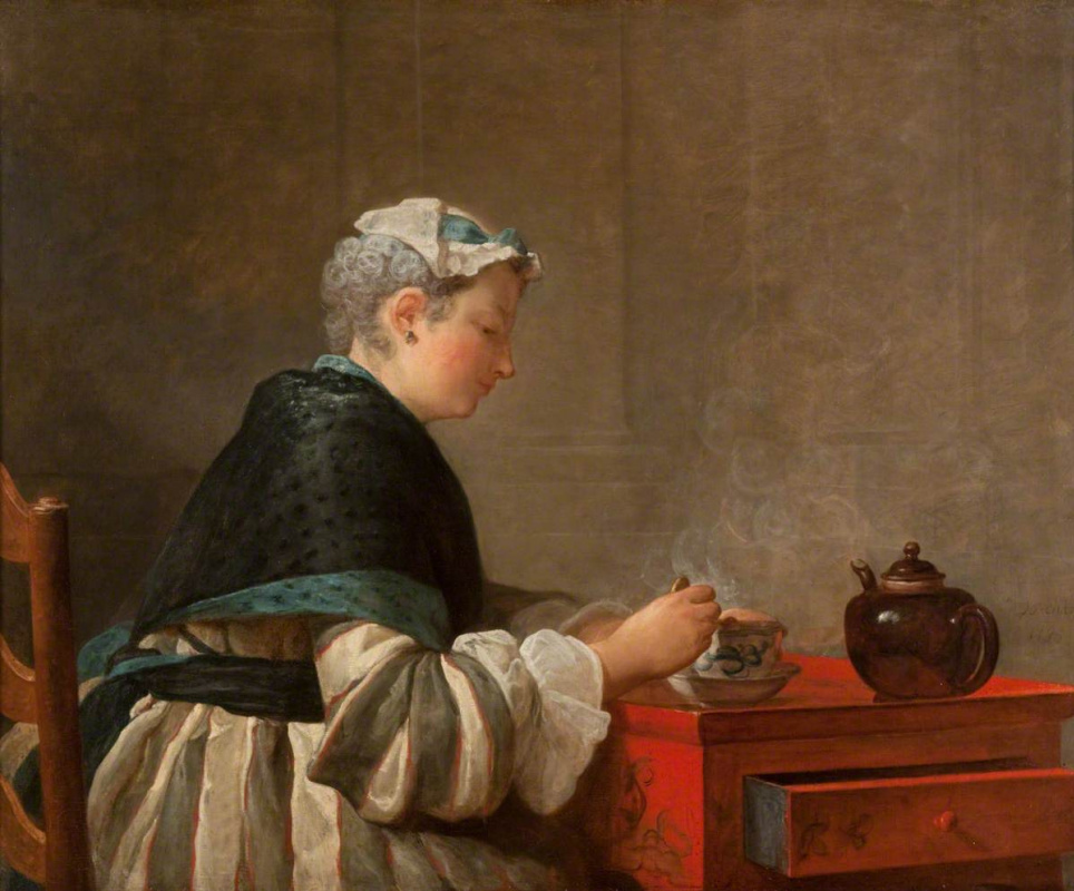 Жан Батист Симеон Шарден. Женщина, пьющая чай