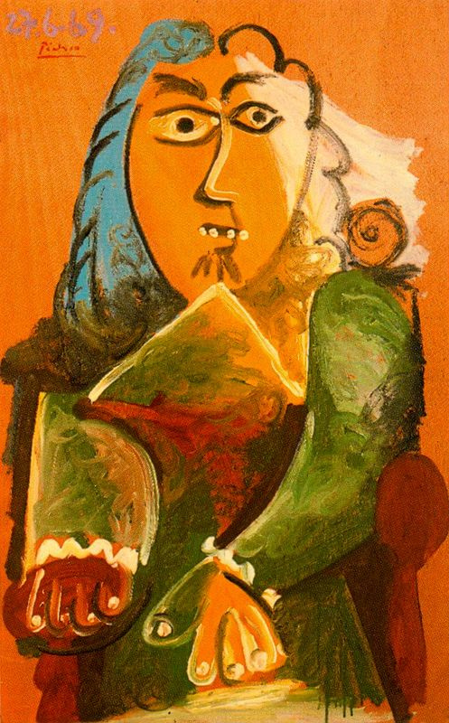 Пабло Пикассо. Мужчина, сидящий в кресле 2