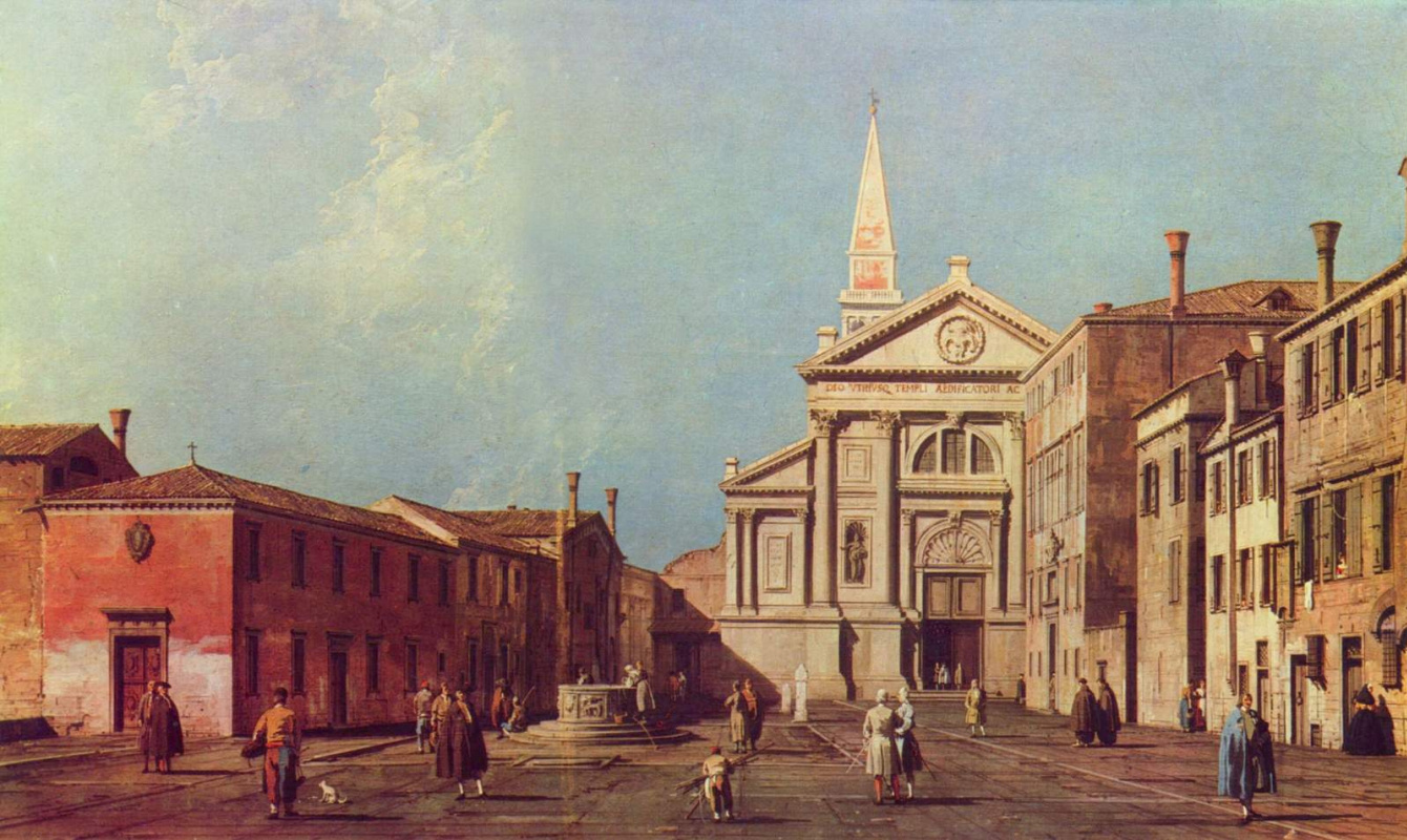 Джованни Антонио Каналь (Каналетто). Площадь и церковь Сан Франческо делла Винья