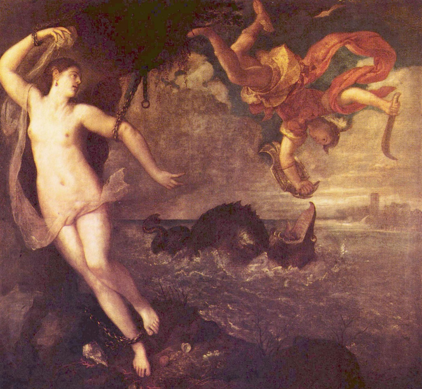 Тициан Вечеллио. Персей и Андромеда