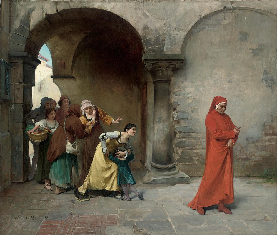 Антонио Котти (19 век). Данте в Вероне