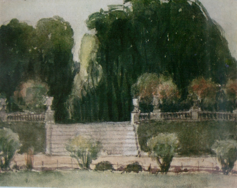 Александр Васильевич Шевченко. Уголок Версальского парка. 1906