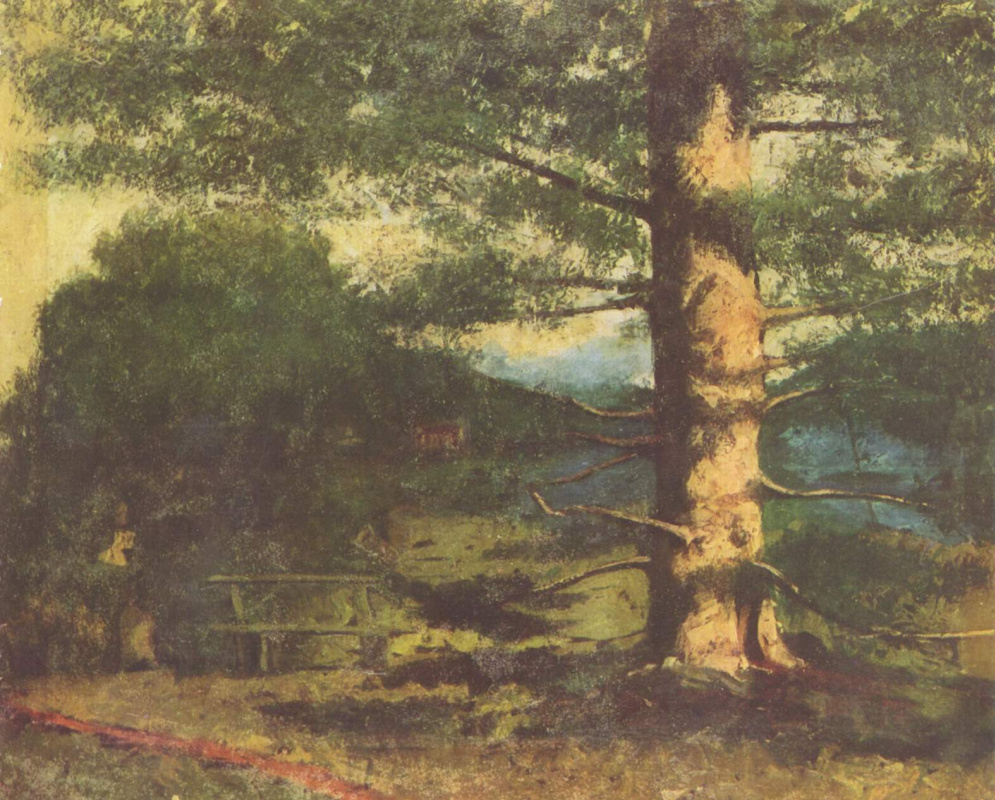 Гюстав Курбе. Пейзаж с деревом
