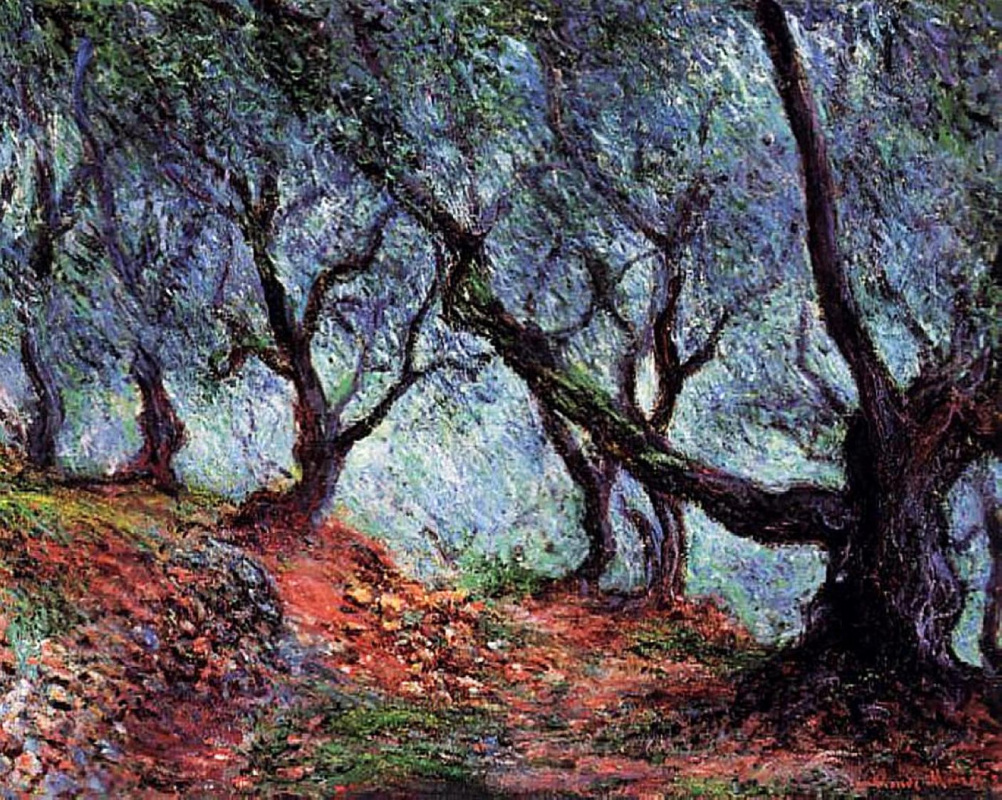 Клод Моне. Группа оливковых деревьев в Бордигере