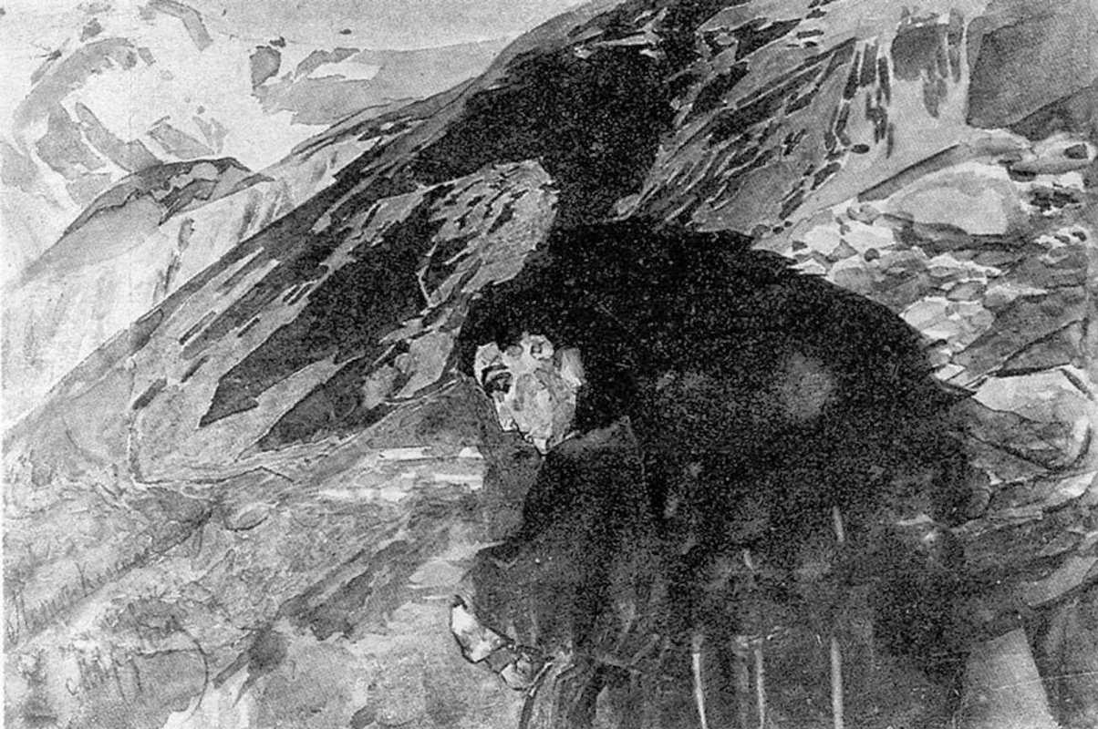 Михаил Александрович Врубель. Демон, смотрящий в долину Арагвы