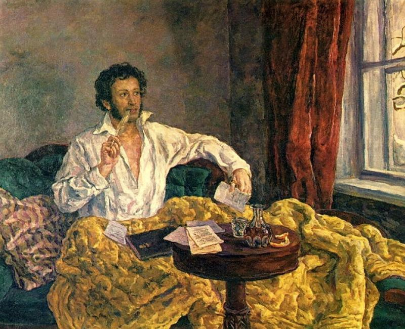 Петр Петрович Кончаловский. Пушкин в Михайловском