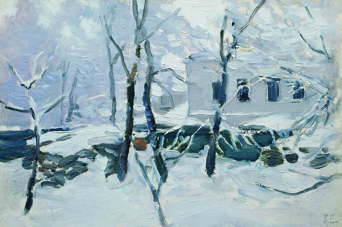 Алексей Степанович Степанов (1858-1923). Зима. Иней. 1900-1910