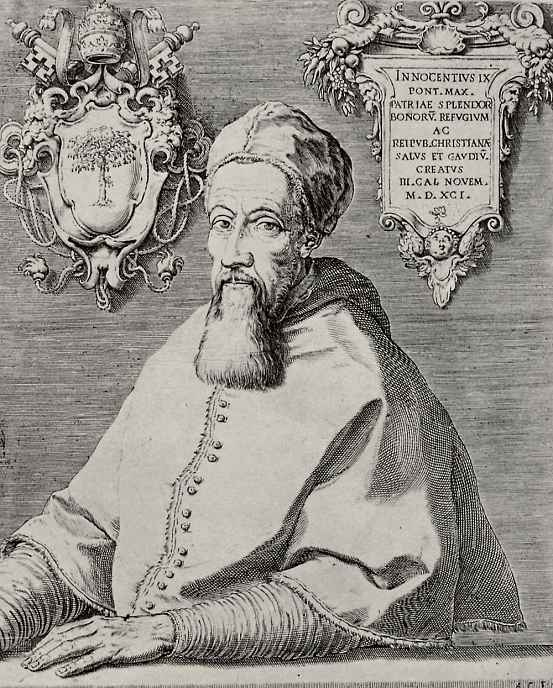 Агостино Карраччи. Портрет папы Иннокентия IX