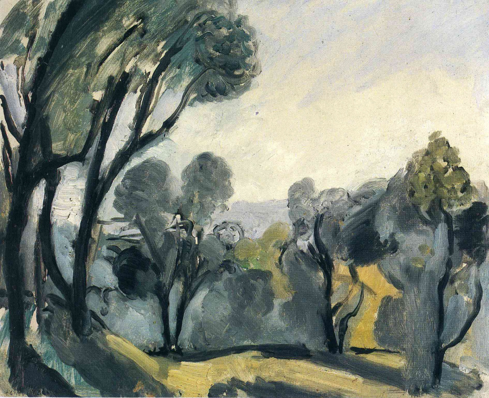Анри Матисс. Пейзаж с оливковыми деревьями
