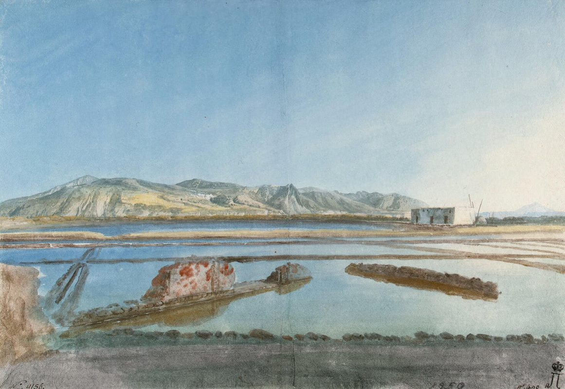 Жан-Пьер-Лоран Уэль. Развалины античной солеварни на острове Салина