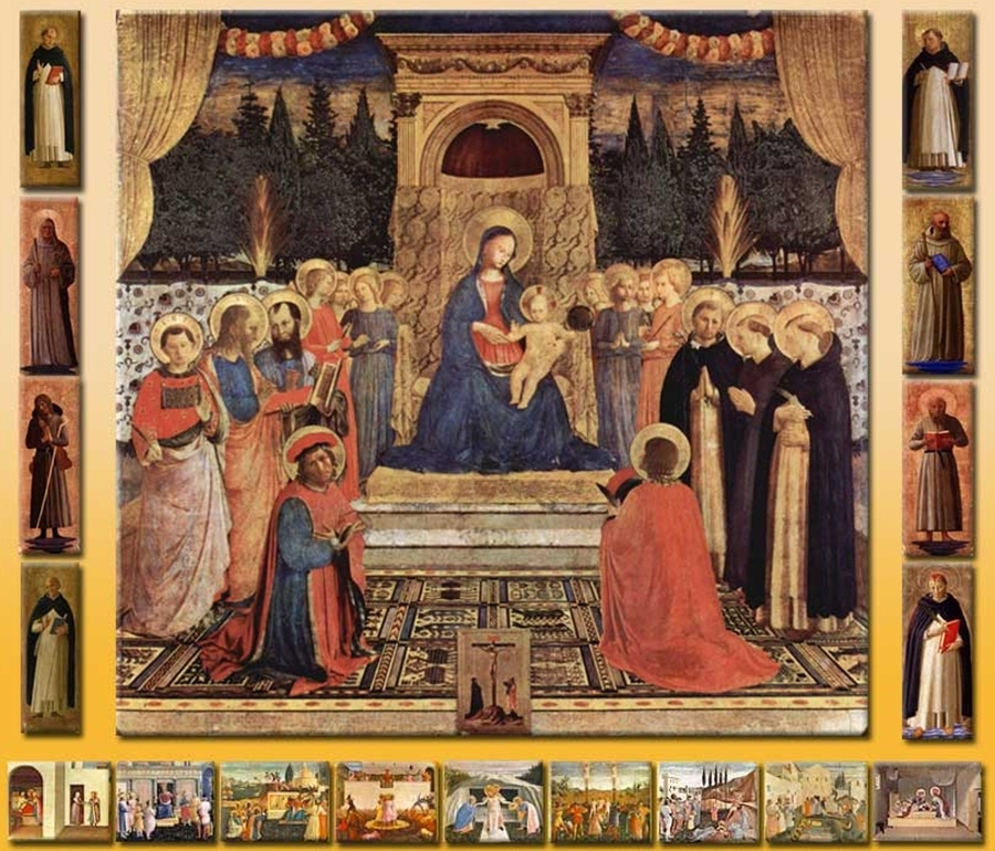 Фра Беато Анджелико. Алтарь святых Косьмы и Дамиана монастыря Сан Марко во Флоренции