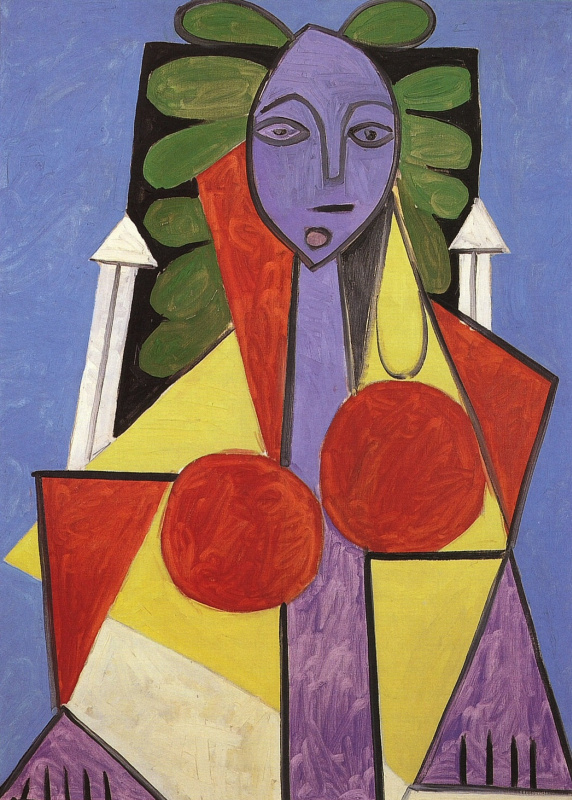 Пабло Пикассо. Женщина в кресле. Портрет Франсуазы Жило