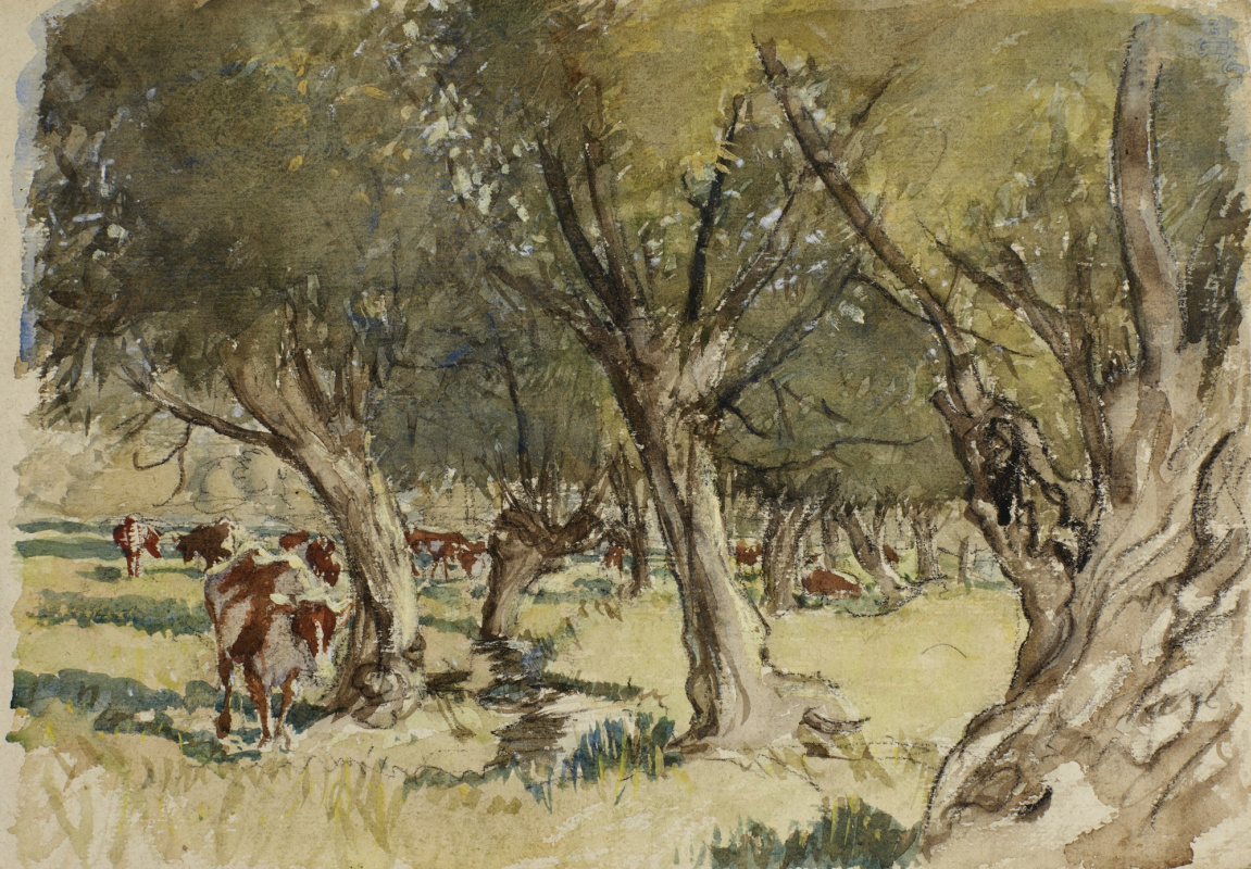 Артур Рэкхэм. Коровы и деревья
