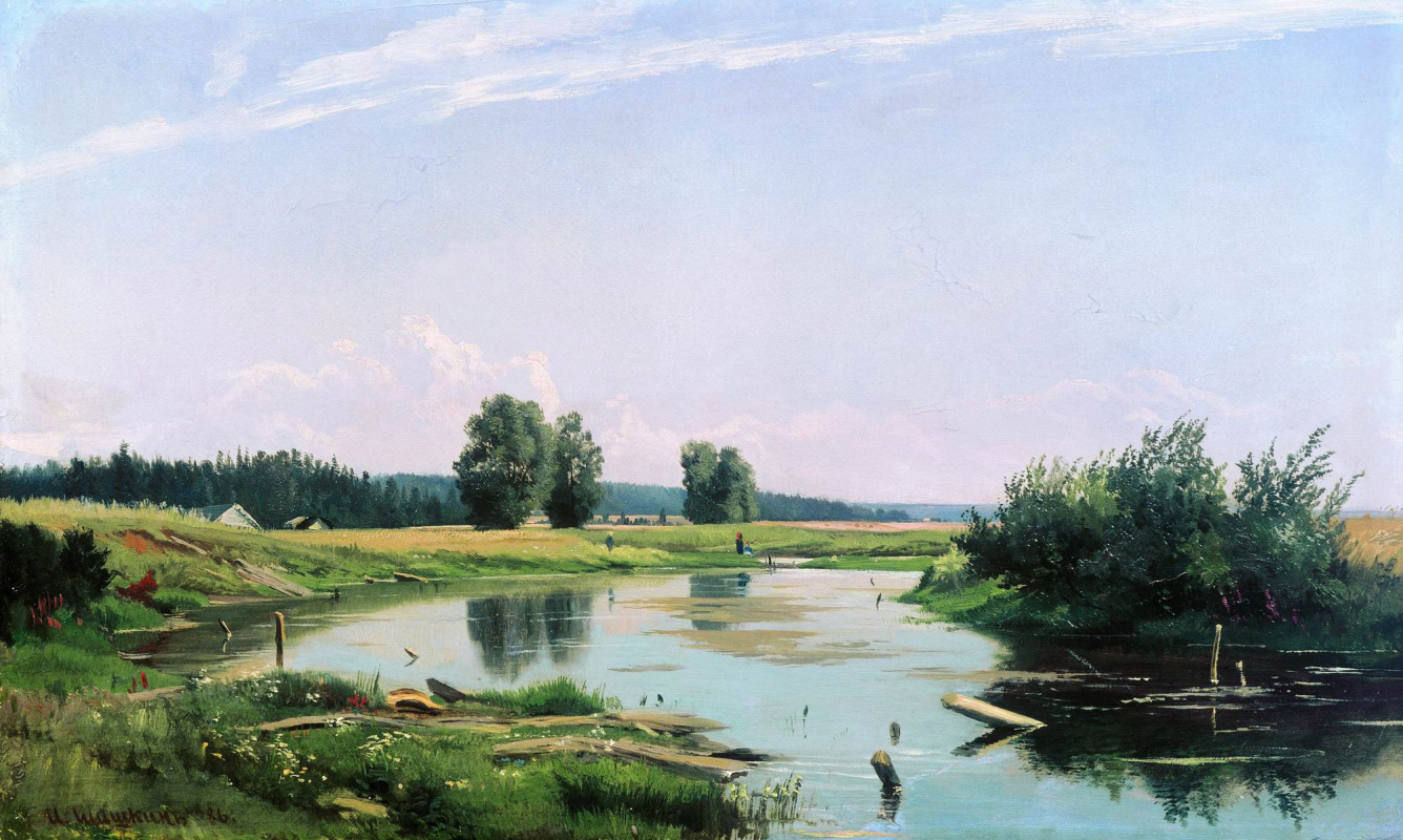 Иван Иванович Шишкин. Пейзаж с озером