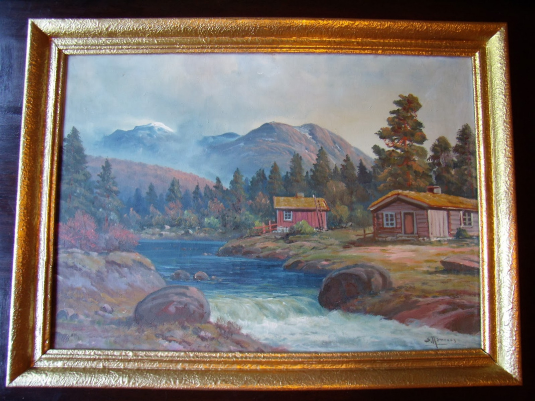 Неизвестный художник. Пейзажи Норвегии.