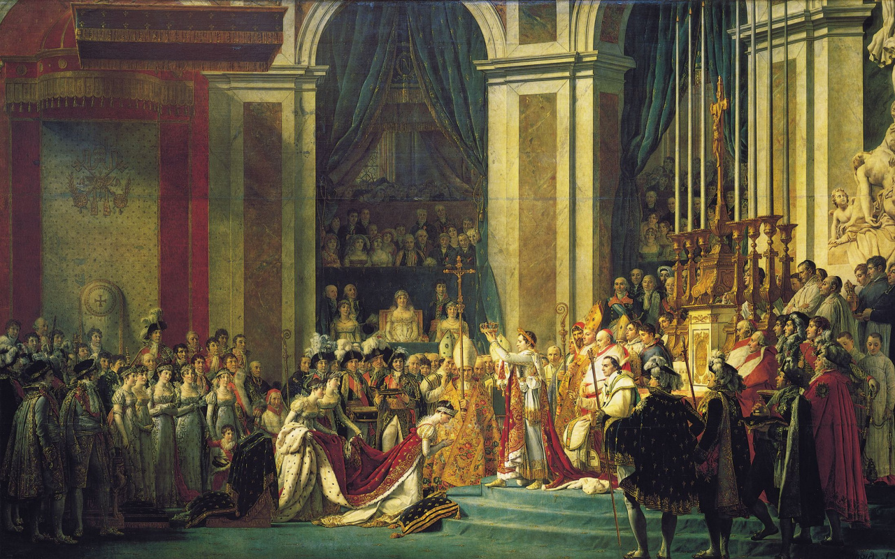 Жак-Луи Давид. Коронация Наполеона в соборе Нотр-Дам 2 декабря 1804  года