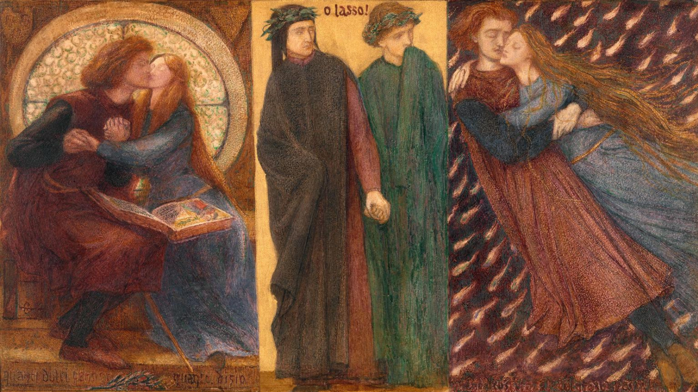 Данте Габриэль Россетти. Паоло и Франческа да Римини. Триптих