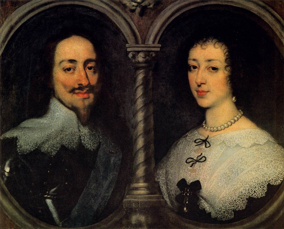 Антонис ван Дейк. Двойной портрет короля Англии Карла I и королевы Генриетты Марии Французской
