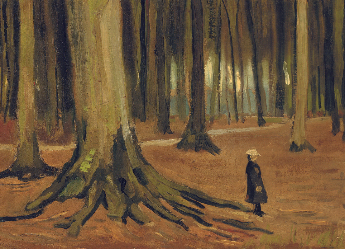 Винсент Ван Гог. Девочка в лесу