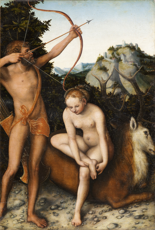 Lucas Cranach the Elder. Apollo and Diana