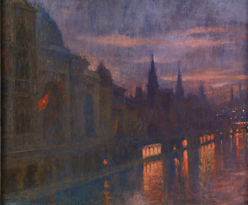 Люсьен Леви-Дюрмэ. Вид с моста Инвалидов, Всемирная выставка, Париж. 1900