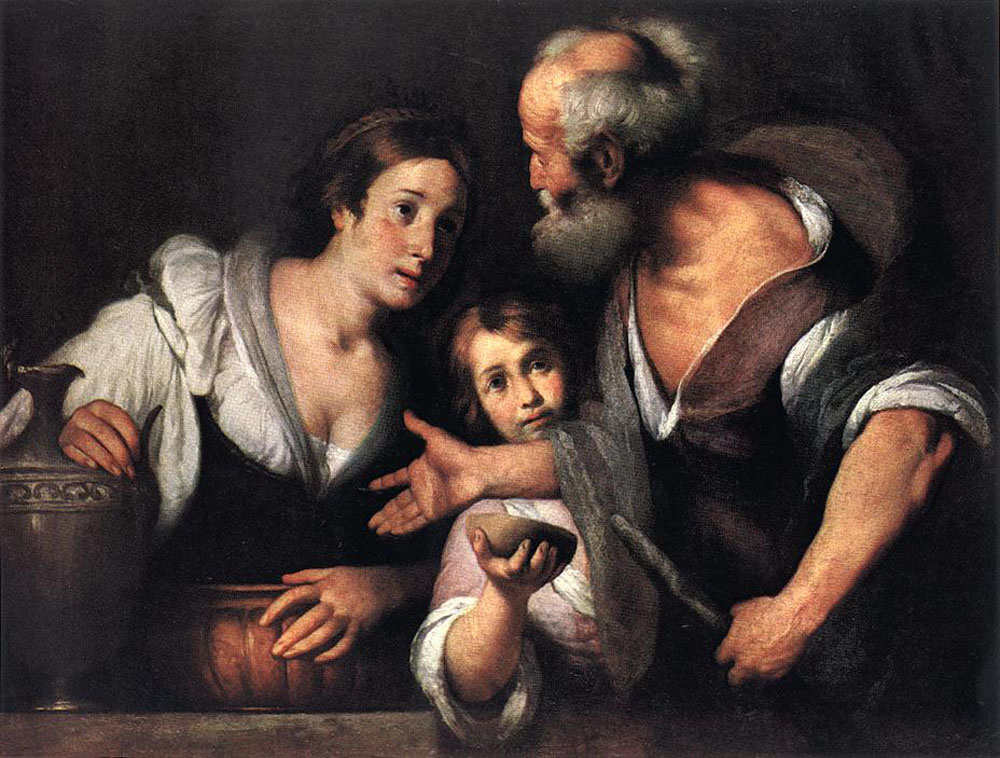 Бернардо Строцци. Пророк Илия и вдова Сарепта