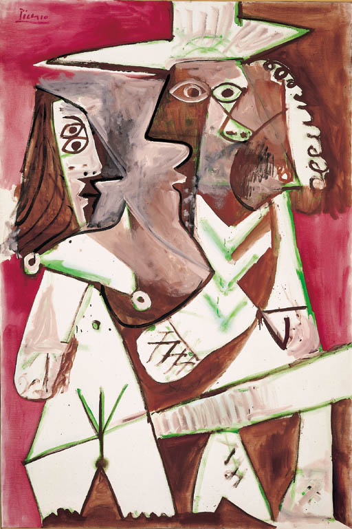 Пабло Пикассо. Обнаженная женщина и мушкетер