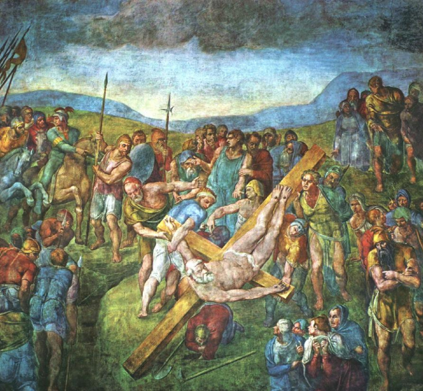 Микеланджело Буонарроти. Распятие Святого Петра