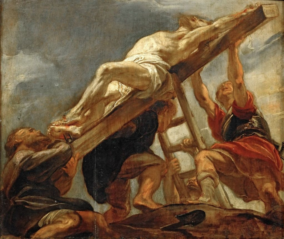 Питер Пауль Рубенс. Воздвижение креста (эскиз для погибшей фрески иезуитской церкви Антверпена)