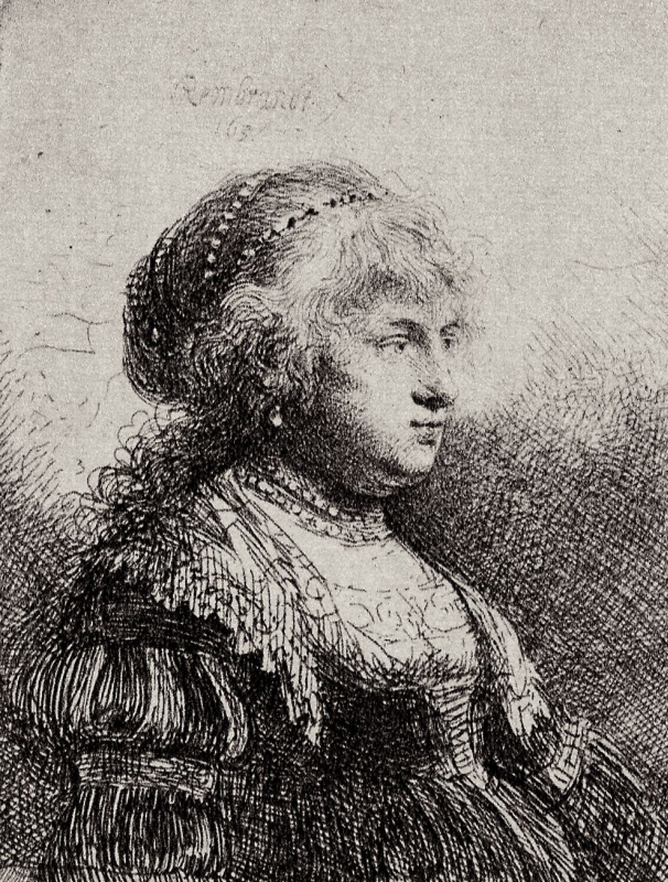 Рембрандт Харменс ван Рейн. Портрет Саскии в нарядном платье