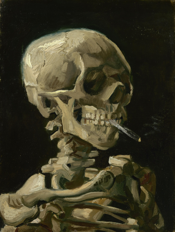 Винсент Ван Гог. Череп с зажженной сигаретой