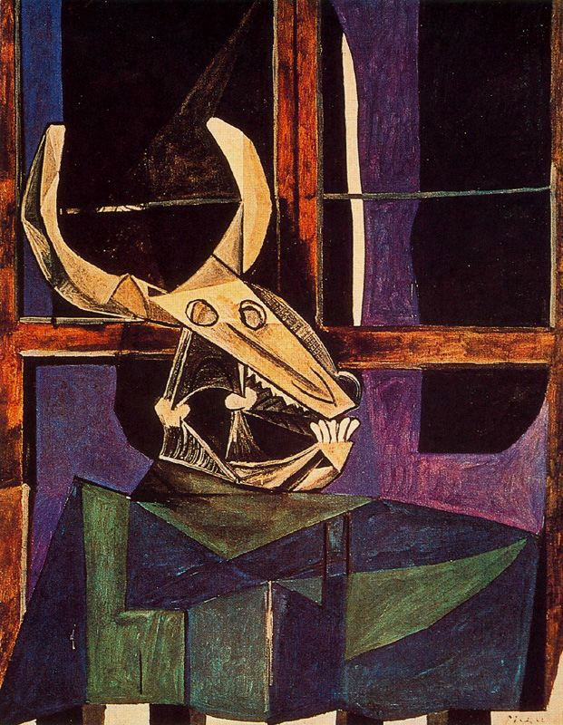 Пабло Пикассо. Натюрморт с бычьим черепом
