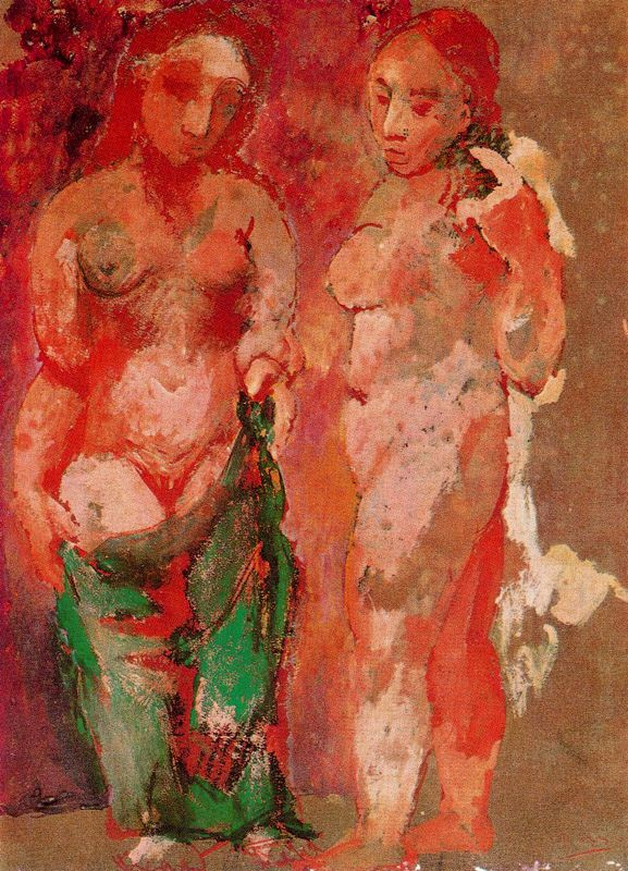 Пабло Пикассо. Две обнаженные женщины