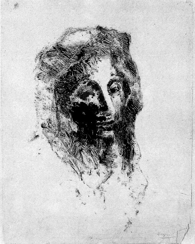 Пабло Пикассо. Портрет женщины в мантилье