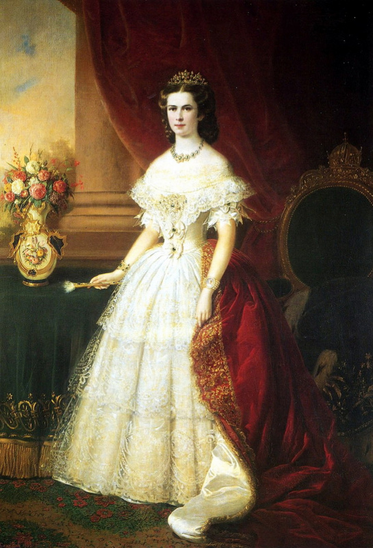 Франц Русс. Императрица Сисси в тиаре, 1863 г.